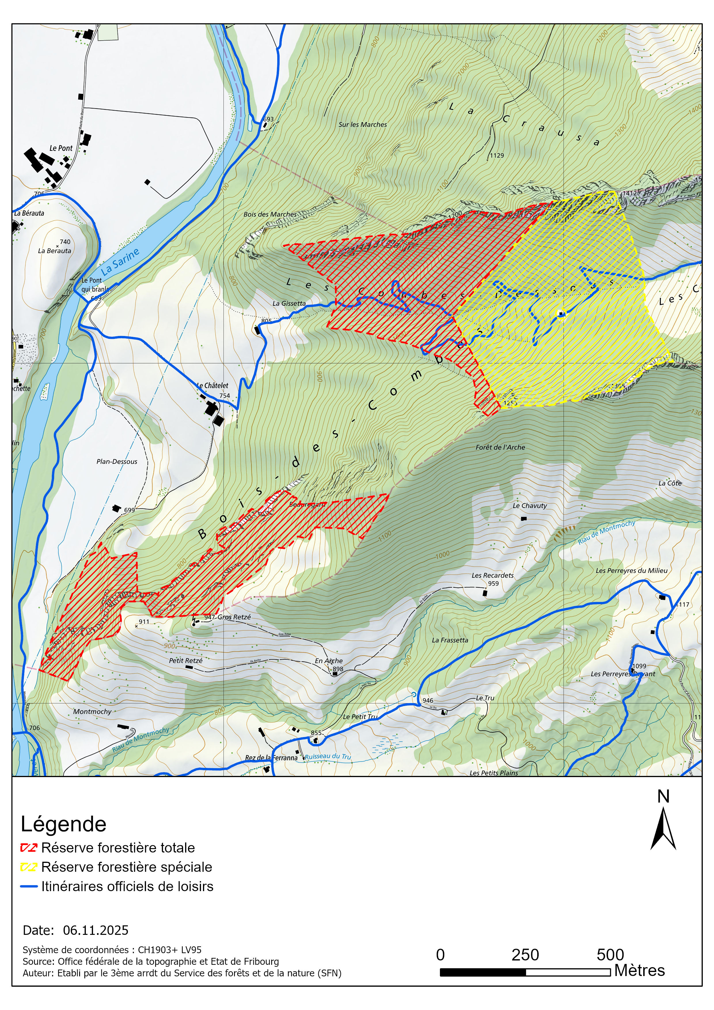 Périmètre convention Réserve forestière Bois des Combes